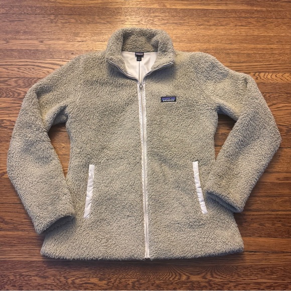 Patagonia Jackets & Blazers - #688 Patagonia Los Gatos Fleece Jacket Women's LARGE 16 High Pile Boa Beige